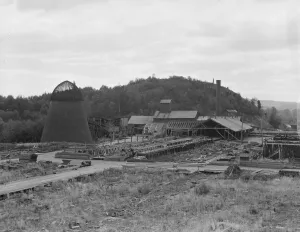 Possibly: Mumby Lumber Mill, closed in 1938... Malone, Grays Harbor County, Washington, 1939. Creator: Dorothea Lange Possibly: Mumby Lumber Mill, closed in 1938... Malone, Grays Harbor County, Washington, 1939. Creator: Dorothea Lange