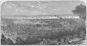 Hudson River Landscape Prints: Poughkeepsie, 1883