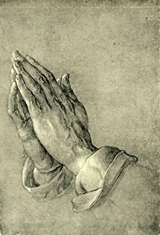 Albrecht Durer Prints: Albrecht Durer's Praying Hands Print, 1508 (1943)