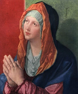Images Dated 10th October 2007: Praying Mary, 1518, (1936). Artist: Albrecht Durer