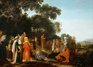 The Preaching of Saint John the Baptist Print, Art History Museum Vienne