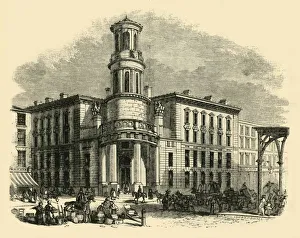 Neo Classical Architecture UK Prints: The Present Coal Exchange, c1872. Creator: Unknown