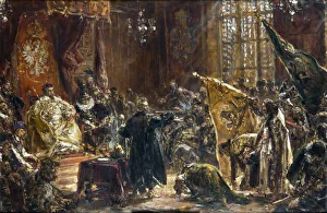 Presentation of Czar Vasili Shuisky by the hetman Stanislaw Zolkiewski at the Warsaw Sejm in 1611 Presentation of Czar Vasili Shuisky by the hetman Stanislaw Zolkiewski at the Warsaw Sejm in 1611