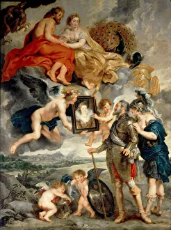 The Presentation of Her Portrait to Henry IV (The Marie de Medici Cycle). Artist: Rubens, Pieter Paul (1577-1640) The Presentation of Her Portrait to Henry IV (The Marie de Medici Cycle). Artist: Rubens, Pieter Paul (1577-1640)