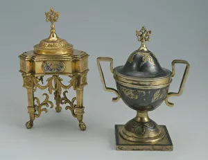 Presentation Salt Cellars, 1787. Artist: Anonymous master Presentation Salt Cellars, 1787. Artist: Anonymous master