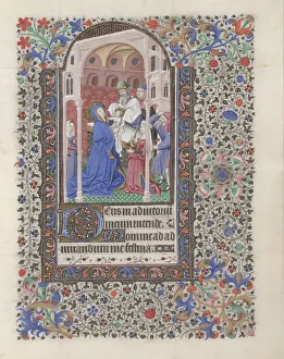 Motherhood In Christianity Prints: The Presentation in the Temple (Book of Hours)