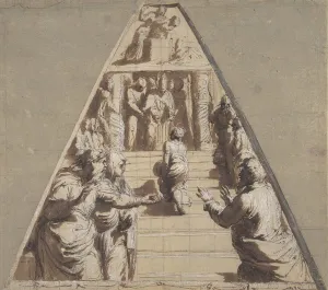 Presentation of the Virgin in the Temple Print, 1520