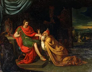 Priam and Achilles, 17th century. Artist: Padovanino Priam and Achilles, 17th century. Artist: Padovanino