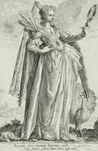 Sixteenth Century Clothing Styles Prints: Pride, c1587. Creator: Jacob Matham