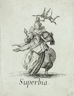 Seven Deadly Sins Artwork Prints: Pride, c1621. Creator: Jacques Callot