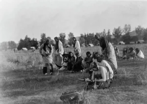 Cheyenne Sun Dance Ceremony Print, c1910