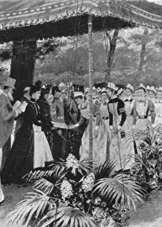 Princess Alexandra Presenting Certificates to Nurses at Marlborough House, July 21, 1899, (1901) Princess Alexandra Presenting Certificates to Nurses at Marlborough House, July 21, 1899, (1901)