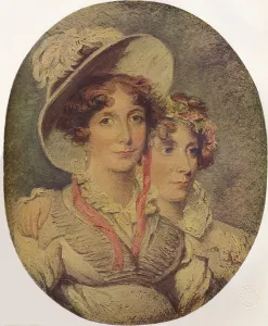 Princess Amelia of Brunswick and Her Daughter Princess Charlotte, 1919. Artist: George Hayter Princess Amelia of Brunswick and Her Daughter Princess Charlotte, 1919. Artist: George Hayter