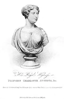 Princess Charlotte Augusta, 1820. Artist: J Hopwood Princess Charlotte Augusta, 1820. Artist: J Hopwood