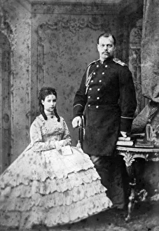 Princess Dagmar of Denmark and Grand Duke Alexander Alexandrovich of Russia, 1866 Princess Dagmar of Denmark and Grand Duke Alexander Alexandrovich of Russia, 1866