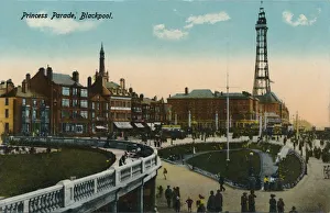 Blackpool Seaside Resort Prints: Princess Parade, Blackpool, c1915