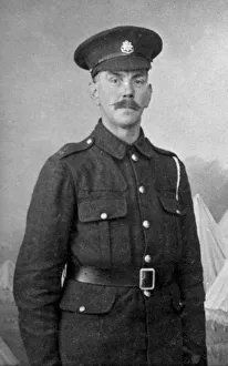 Black And White Historical Images Britain Prints: Private Webb, Dover, c1915-1916