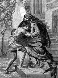 Prodigal Son Painting Prints: The Prodigal's Return, by E
