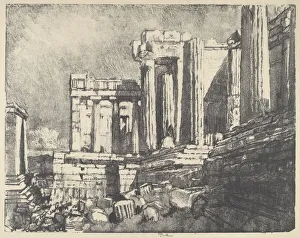 The Propylaea, Athens, 1913. Creator: Joseph Pennell The Propylaea, Athens, 1913. Creator: Joseph Pennell
