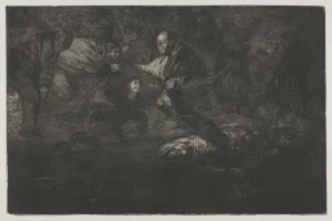 Francisco De Goya Etching Prints: The Proverbs: God Creates Them and They Join Up Together, 1864. Creator: Francisco de Goya