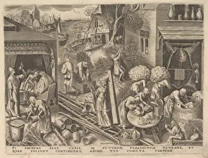 Prints of Prudence (Prudentia) from The Virtues, ca. 1559-60 Pieter Bruegel The Elder Prints: Prudence (Prudentia) Print, 1559-60 by Philip Galle