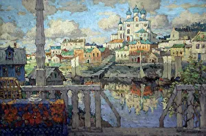 Genre Painting Russia Prints: Pskov, 1915
