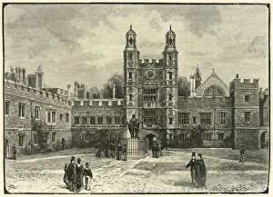 Our Own Country Book Illustrations Prints: The Quadrangle, Eton, 1898. Creator: Unknown