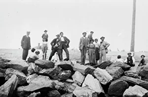 American Immigration History Prints: Quarantined on Hoffman Isl'd, between c1910 and c1915. Creator: Bain News Service