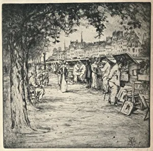 Along the Quay, 1915. Artist: Vaughan Trowbridge Along the Quay, 1915. Artist: Vaughan Trowbridge