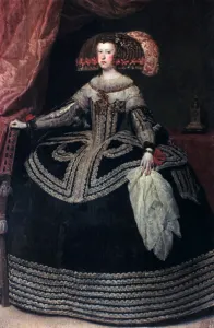 Queen Dona Mariana of Austria, c1652-1653. Artist: Diego Velazquez Queen Dona Mariana of Austria, c1652-1653. Artist: Diego Velazquez