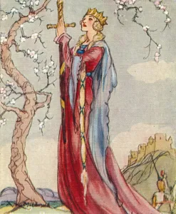 King Arthur Prints: Queen Guinevere Print, 1937 by Alexander K MacDonald