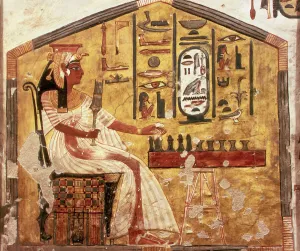 Queen Nefertari Playing Senet. The tomb of Nefertari, the Wife of Pharaoh Ramesses II Queen Nefertari Playing Senet. The tomb of Nefertari, the Wife of Pharaoh Ramesses II