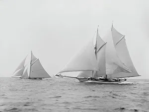 Heritage Images Print: Quickstep and Gloriana, 1892