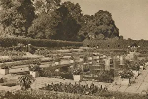 The Quiet of the Dutch Garden at Kensington Palace Guarded By Locked Gates, c1935 The Quiet of the Dutch Garden at Kensington Palace Guarded By Locked Gates, c1935