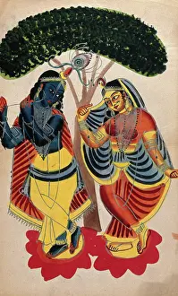Indian Heritage Images Prints: Radha and Krishna. Creator: Unknown