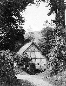 A Radnorshire cottage, Wales, 1924-1926.Artist: Herbert Felton A Radnorshire cottage, Wales, 1924-1926.Artist: Herbert Felton