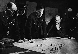 RAF Bomber Command Operations Room Print, 1941