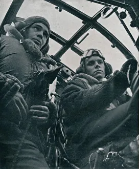 RAF Bomber Pilot and Second Pilot Print, 1941