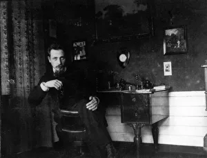 Anonymous Photography Germany Prints: Rainer Maria Rilke in his study, c. 1905. Creator: Anonymous