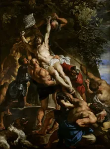 Rubens' The Raising of the Cross Print, c. 1610