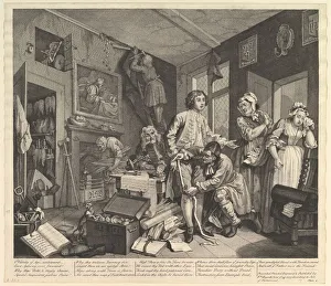 A Rake's Progress, Plate 1, June 25, 1735. Creator: William Hogarth A Rake's Progress, Plate 1, June 25, 1735. Creator: William Hogarth
