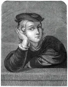 Raphael at the age of 15 - painted by himself - from the Louvre Gallery, 1845 Raphael at the age of 15 - painted by himself - from the Louvre Gallery, 1845