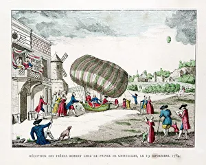 Reception of the Robert Brothers by the Prince of Ghistelles in 1784, (1887) Reception of the Robert Brothers by the Prince of Ghistelles in 1784, (1887)