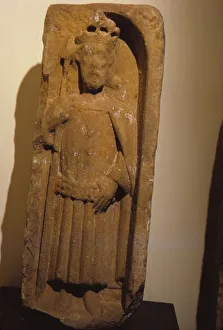 Relief figure of King Olaf, from St. Magnus Cathedral, Kirkwall, Orkney, 20th century Relief figure of King Olaf, from St. Magnus Cathedral, Kirkwall, Orkney, 20th century