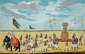 Indian Religious Art Prints: Religious Procession, c1850. Creator: Unknown