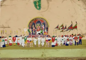Asian Heritage Images Prints: Religious Procession: Durga, c1800. Creator: Unknown