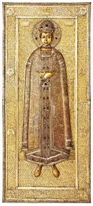 Reliquary of Tsarevich Dmitry, 1628?1630. Artist: Ovdokimov, Gavrila, (Workshop) (active 1628?1630) Reliquary of Tsarevich Dmitry, 1628?1630. Artist: Ovdokimov, Gavrila, (Workshop) (active 1628?1630)