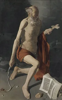 Baroque Art France Prints: The Repentant Saint Jerome