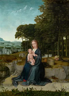 Netherlandish Oil Paintings Prints: The Rest on the Flight into Egypt. Creator: David, Gerard (ca. 1460-1523)