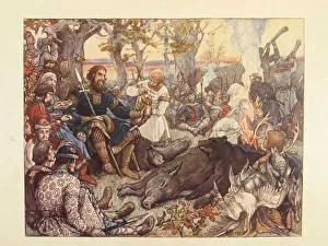 Rest of Grand Prince Vladimir II Monomakh on the Hunt. (The Imperial Hunt in Russia by N) Rest of Grand Prince Vladimir II Monomakh on the Hunt. (The Imperial Hunt in Russia by N)